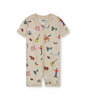 One Piece Zip-up Shorter Sleeper Baby and Toddler Wear. Comfortable and Cozy with Short Length Sleeves. 100% Organic Cotton with Fun Texas Themed Graphics. One Piece Combed Rib Knit Wear.