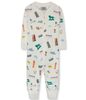 Toddler and Baby Sleepwear with Fun Chicago themed Graphics. 100% Organic Cotton. One Piece Comfortable and Cozy Pajamas.