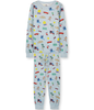Two-Piece Long Sleeve Pajama Set - 100% Organic Cotton for Boys and Girls, with Los Angeles-themed fun vibrant print