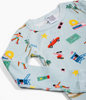 Two-Piece Long Sleeve Pajama Set - 100% Organic Cotton for Boys and Girls, with Los Angeles-themed fun vibrant print