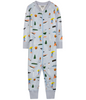 Baby and Toddler Unisex Goodnight Seattle Zip-up Pajamas - Blue with Fun Seattle - themed Graphics, Long Sleeves, Comfortable and Cozy Sleepwear.