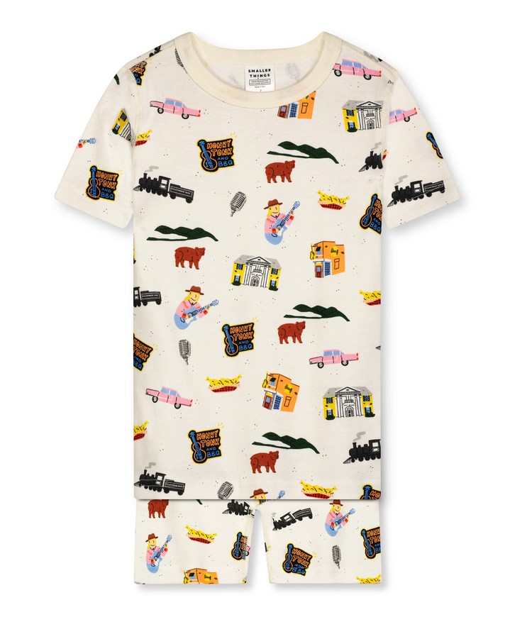 Goodnight, Tennessee Short Pajamas Set for Boys and Girls - Made from 100% organic cotton and ethically crafted, these pajamas combine comfort and sustainability.