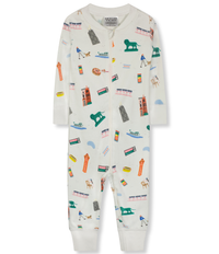 Baby Sleeper Organic Chicago Pajama Print Hot Dog CTA Bean 